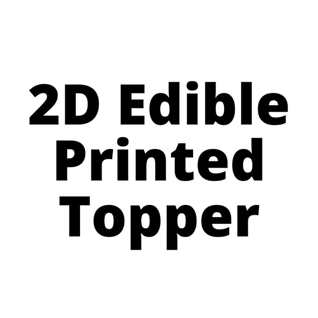 2D Edible Printed Topper
