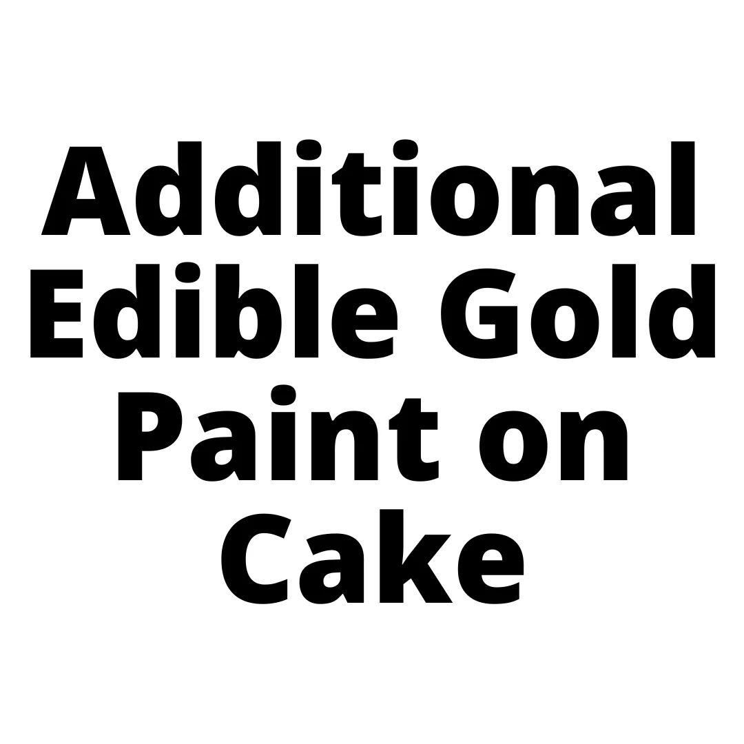 Additional Edible Gold Paint on Cake