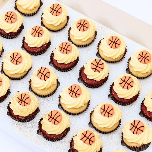 Basketball Mini Cupcakes (24) - Image 3