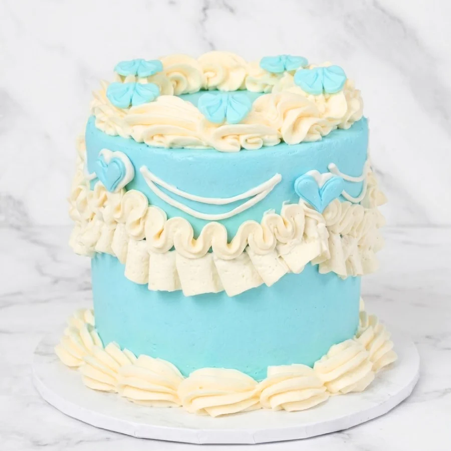 Blue Baby Vintage Cake - Image 4