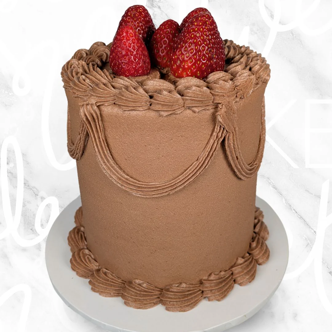Chocolate Strawberry Vintage Cake