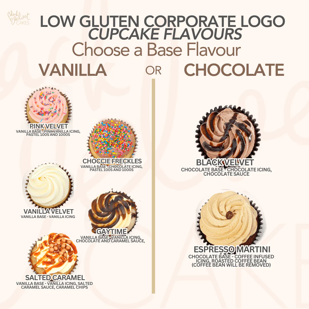 LOW GLUTEN Corporate Logo Cupcakes (12) - Image 4
