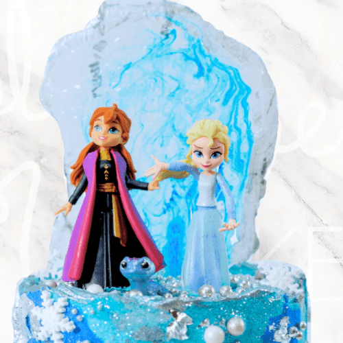 LOW GLUTEN Frozen Characters Cake - Image 3