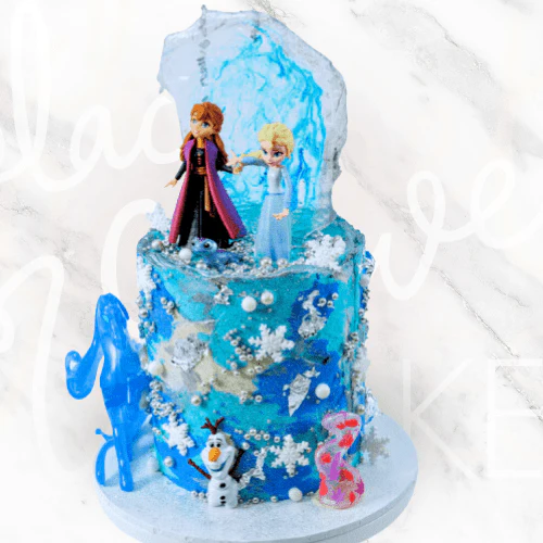 LOW GLUTEN Frozen Characters Cake - Image 4