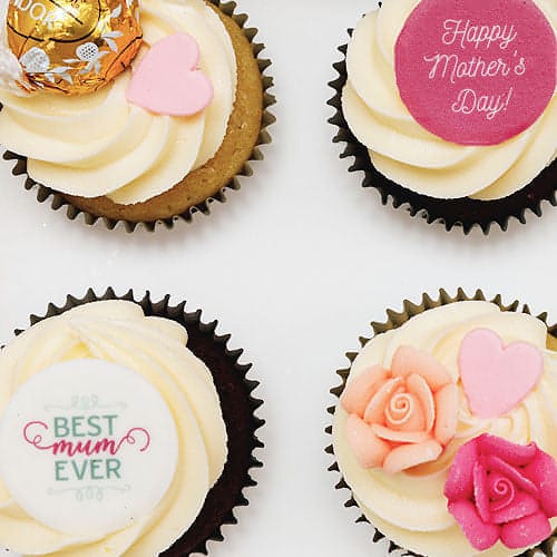 Mother's Day Cupcake Gift Pack (6 Cupcakes, Balloon, Card) - Image 4