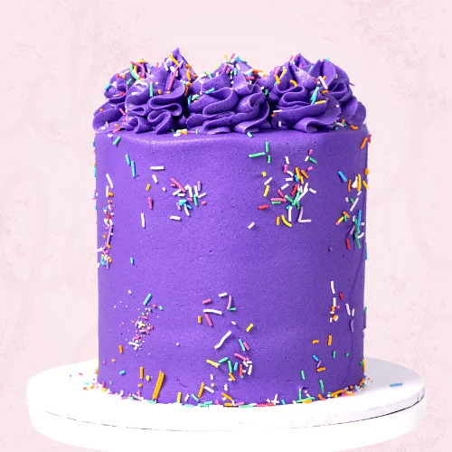 Pow Wow Purple Celebration Cake