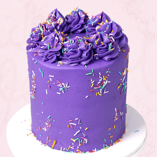 Pow Wow Purple Celebration Cake - Image 2