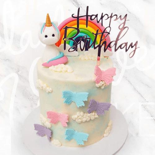 Rainbow Unicorn Cloud Cake - Image 2