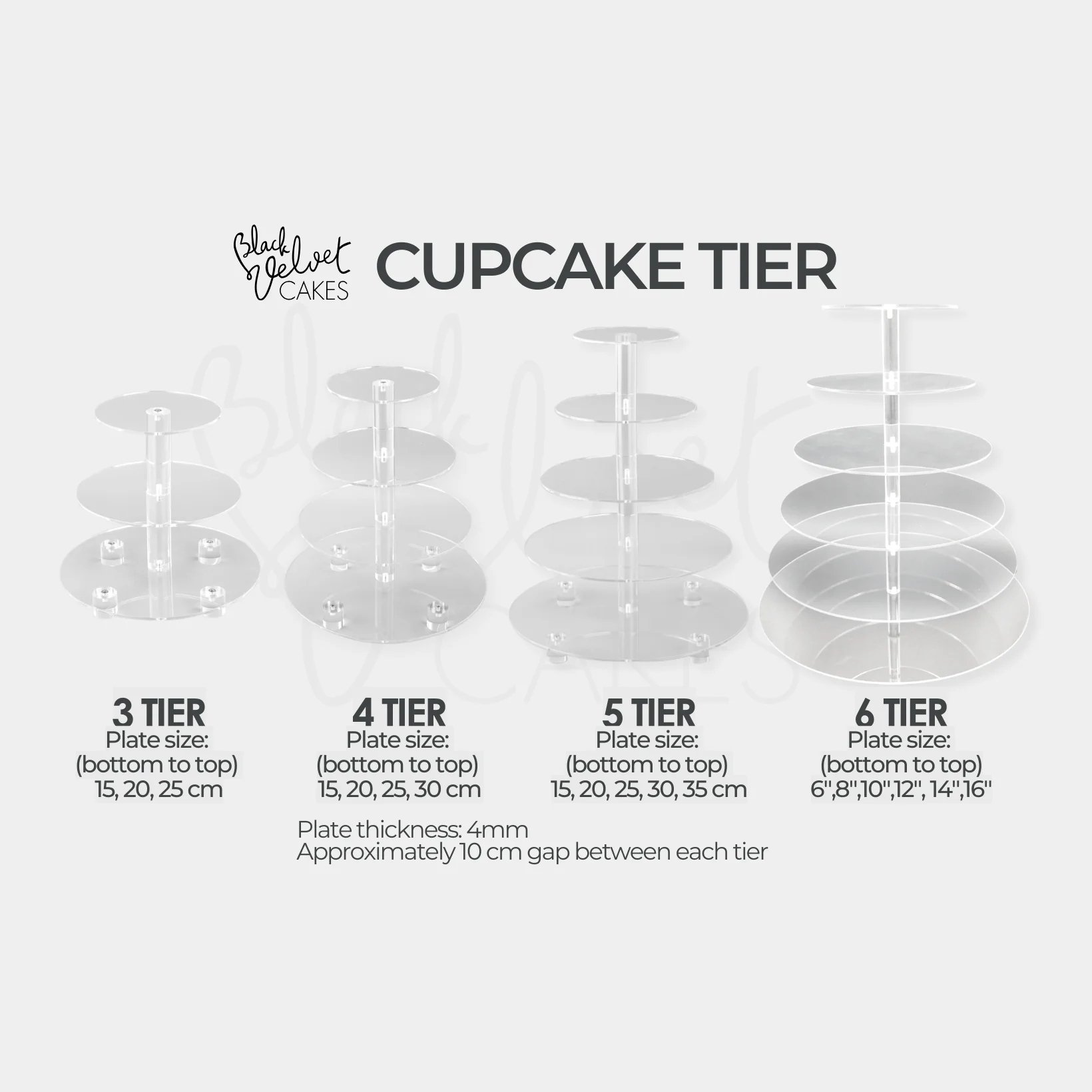 Tier Cupcake Stand Hire (incl $50 Deposit) - Image 4